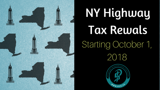 NY Highway Use Tax renewals