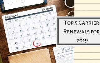 Top 5 Carrier Renewals January 1.