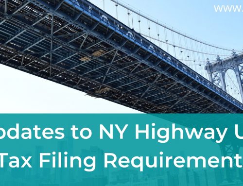 Updates to NY Highway Use Tax Filing Requirements