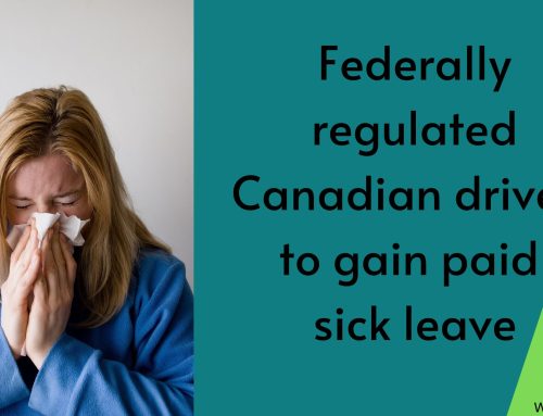 Federally regulated Canadian drivers to gain paid sick leave