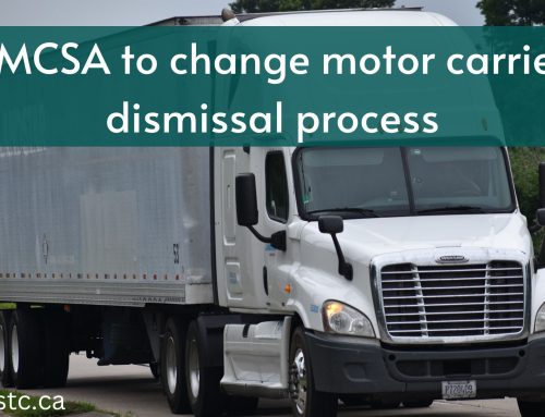 FMCSA to change motor carrier dismissal process